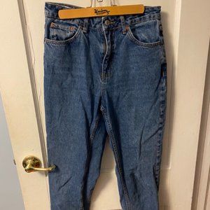 Topshop medium wash mom jeans